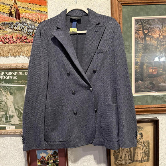 NWOT Alessandro Dell’ Acqua Designer‎ Sport Coat Blazer Size Large Made In Italy